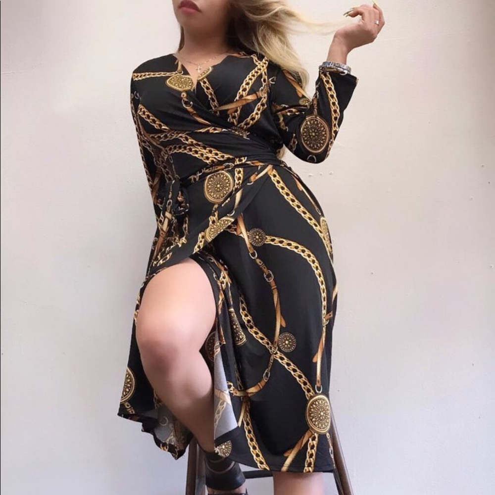 New tie waist dress